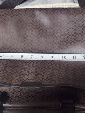 Coach Brown Signature Laptop Tote